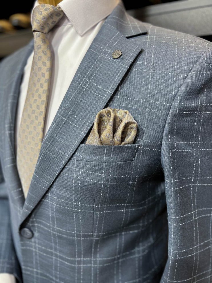 Костюм MAZALTOVMAN 2-ка Синий в клетку