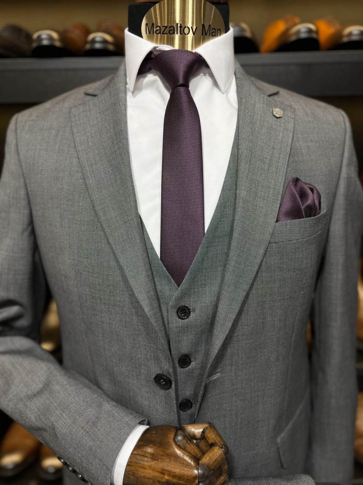 Костюм MAZALTOVMAN 3-ка Серый фактурный