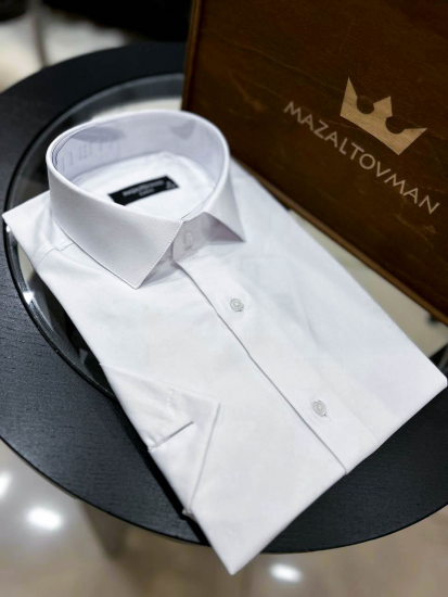 Рубашка MAZALTOVMAN Белая c коротким рукавом