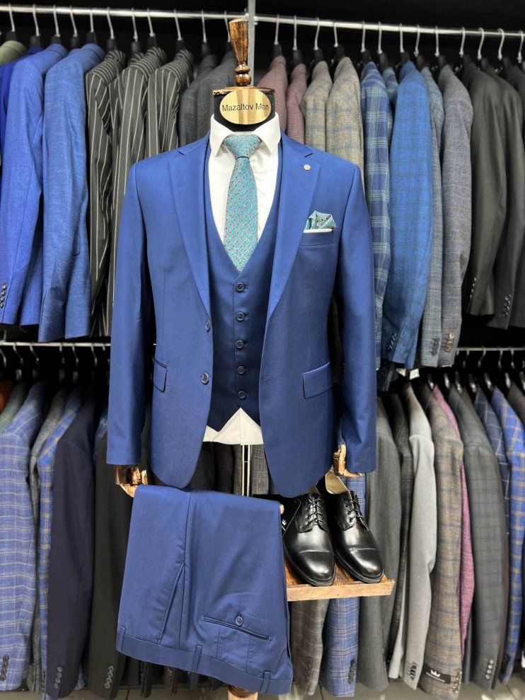 Костюм IBR 3-ка Синий фактурный