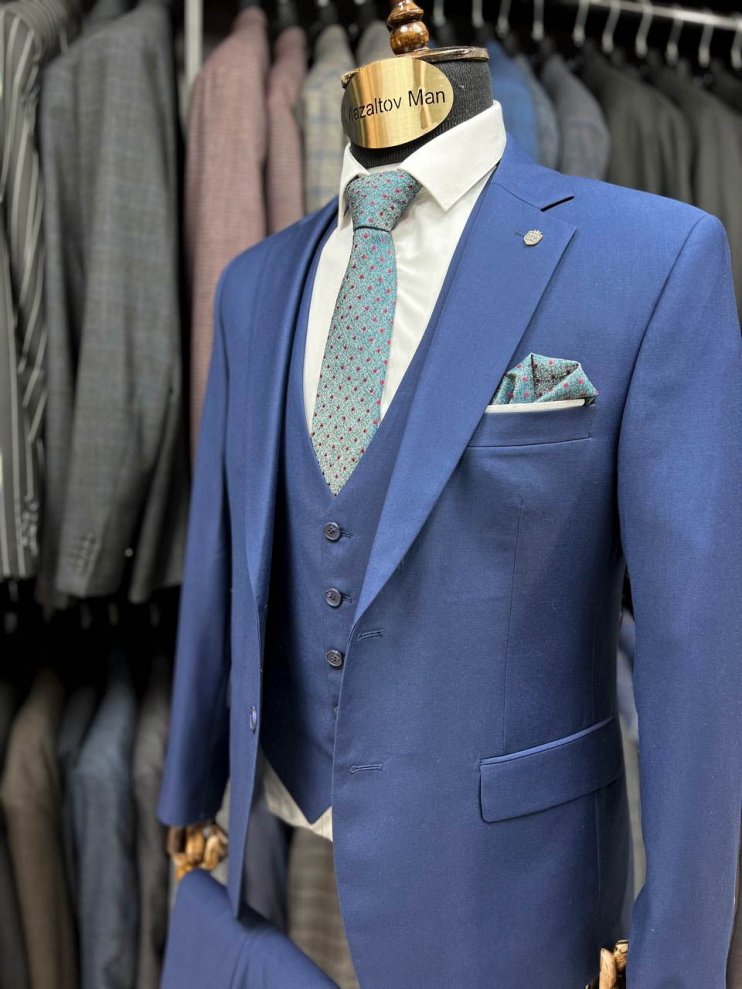 Костюм IBR 3-ка Синий фактурный