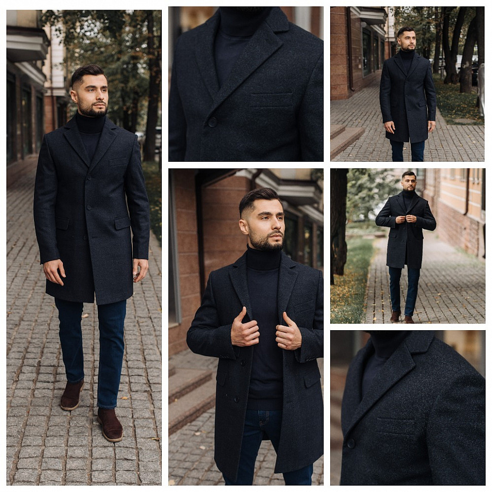 Мужская одежда в синем цвете