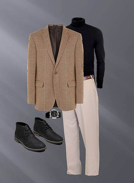 Мужской пиджак в клетку