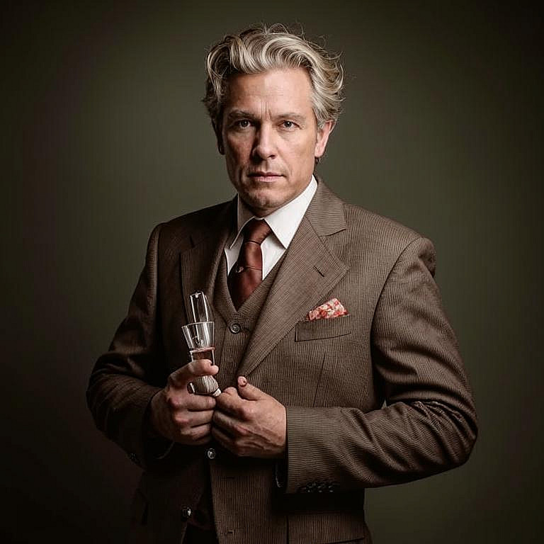 Мужчина 50 лет в классическом костюме