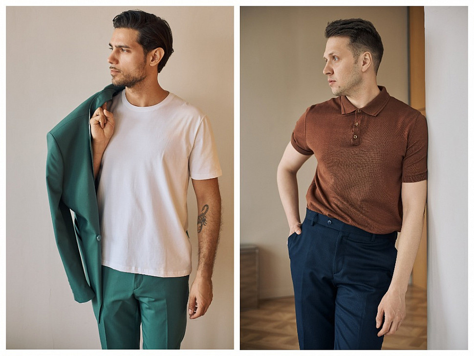 Мужской базовая футболка