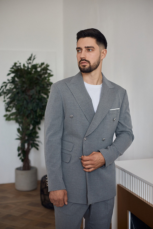 Мужские двубортные пиджаки