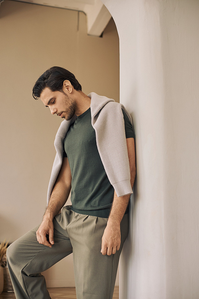 Мужская футболка с джемпером