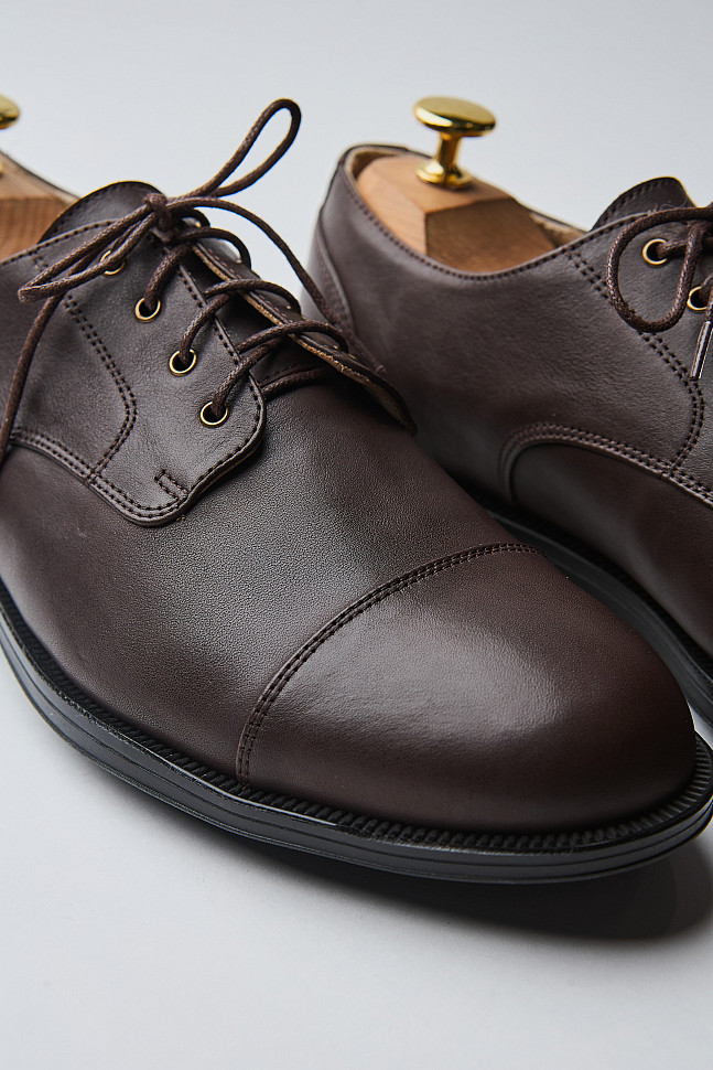Мужские дерби из натуральной кожи