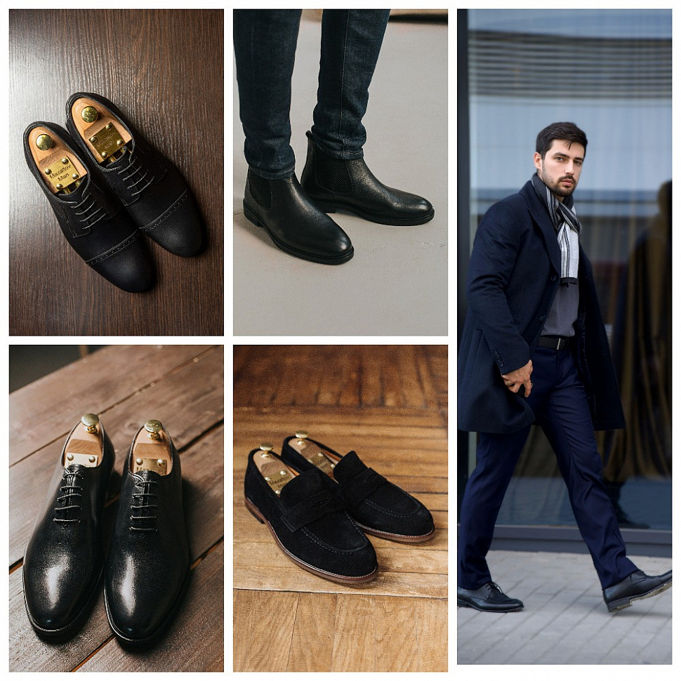 Мужская обувь в черном цвете