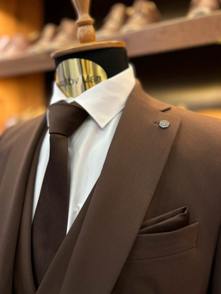 Костюм MAZALTOVMAN 3-ка Premium Коричневый