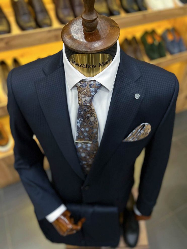 Костюм MAZALTOVMAN 2-ка Premium Синий фактурный
