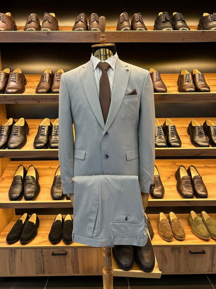 Костюм MAZALTOVMAN 2-ка Premium Голубой фактурный