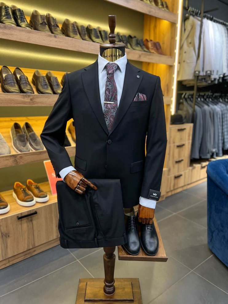 Костюм MAZALTOVMAN 2-ка Premium Черный фактурный