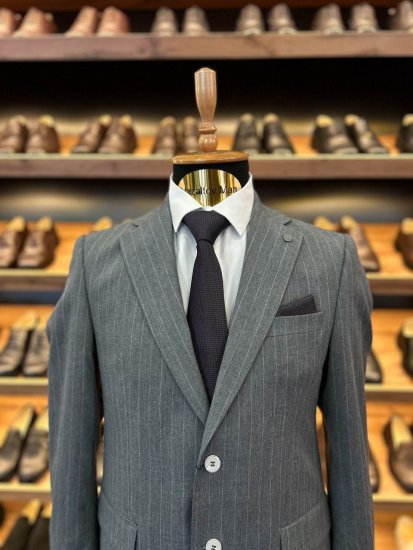 Костюм MAZALTOVMAN 2-ка Premium Серый в полоску классический