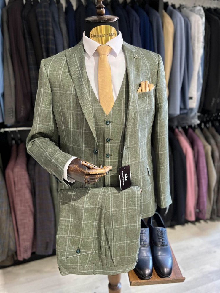 Костюм BEL 3-ка Зеленый в клетку