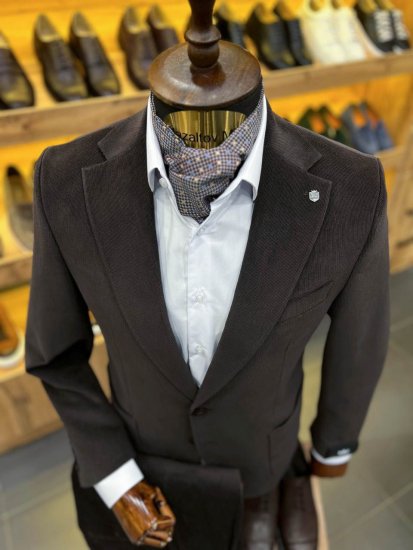 Костюм MAZALTOVMAN 2-ка Premium Коричневый вельвет