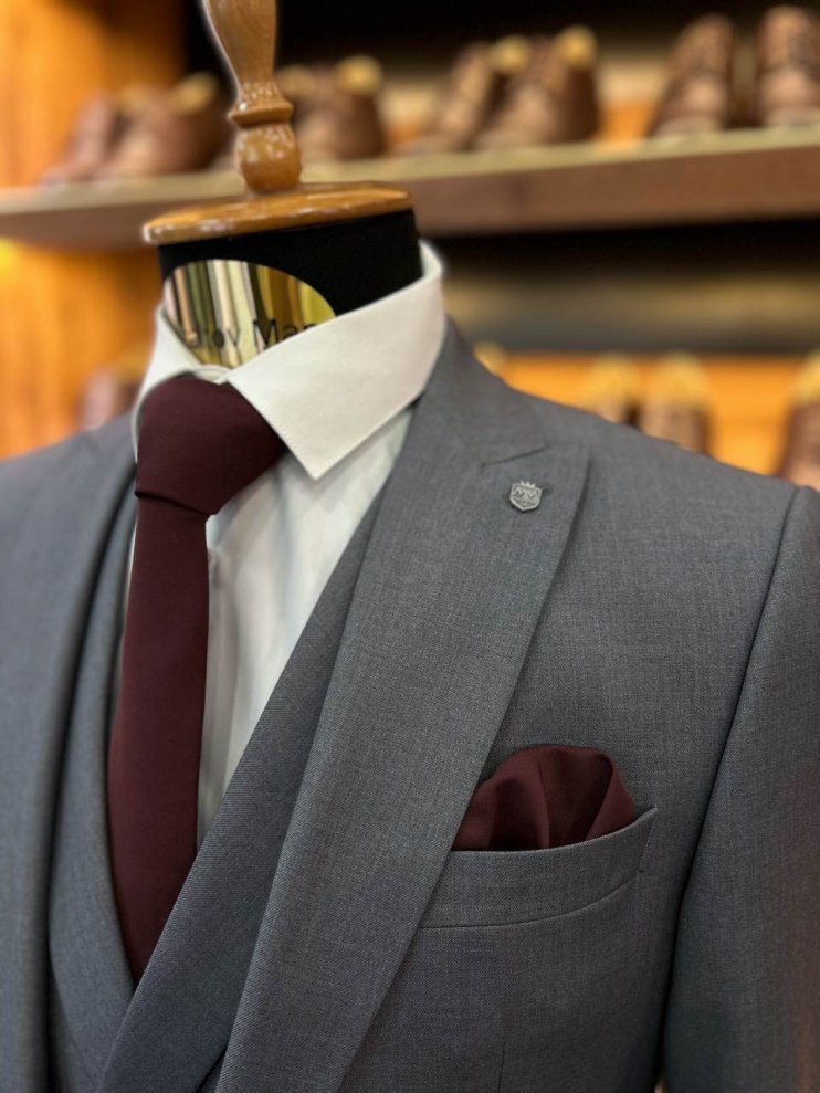 Костюм MAZALTOVMAN 3-ка Premium Серый фактурный