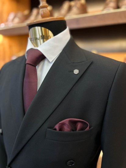 Костюм EMR 2-ка Двубортный Черный