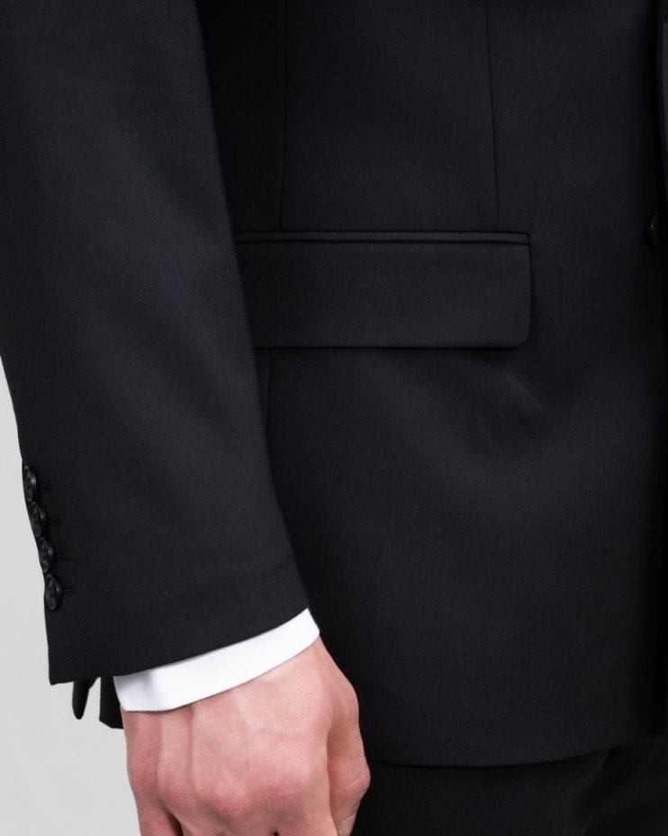 Двубортный костюм-тройка MAZALTOVMAN чёрный