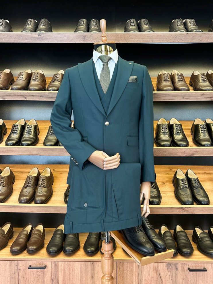 Костюм MAZALTOVMAN 3-ка Premium Зеленый фактурный