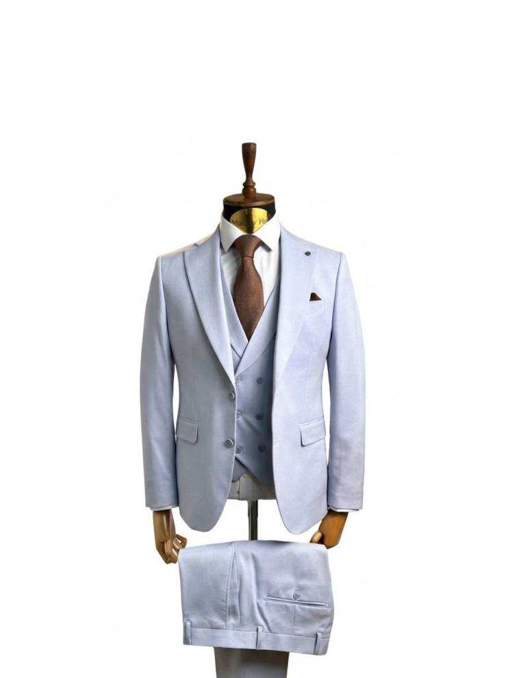 Костюм MAZALTOVMAN 3-ка Premium Голубой фактурный
