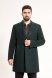 Пальто мужское MAZALTOVMAN Premium Зеленое фактурное