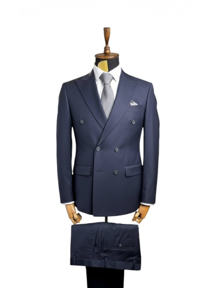 Костюм MAZALTOVMAN 2-ка двубортный Premium Темно-синий