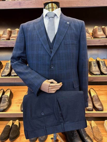 Костюм EMR 3-ка Синий в зеленую клетку