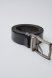 Мужской ремень черный гладкий