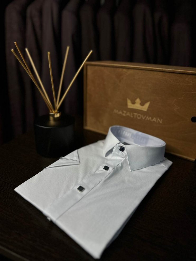 Рубашка GRS Белая с коротким рукавом