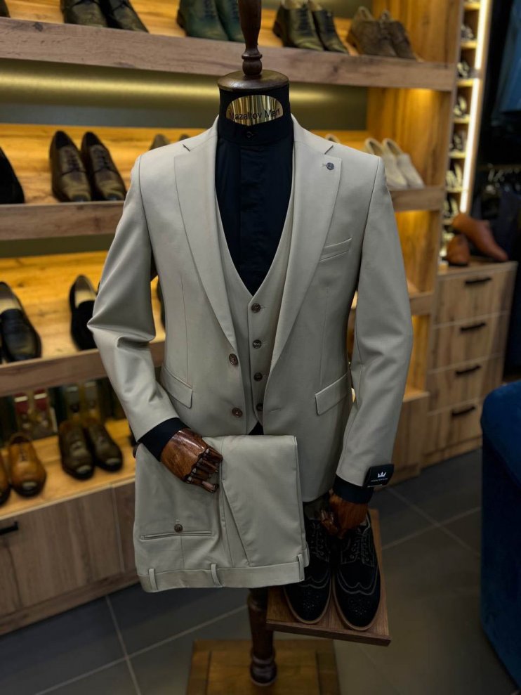 Костюм MAZALTOVMAN 3-ка VIP Premium Бежевый