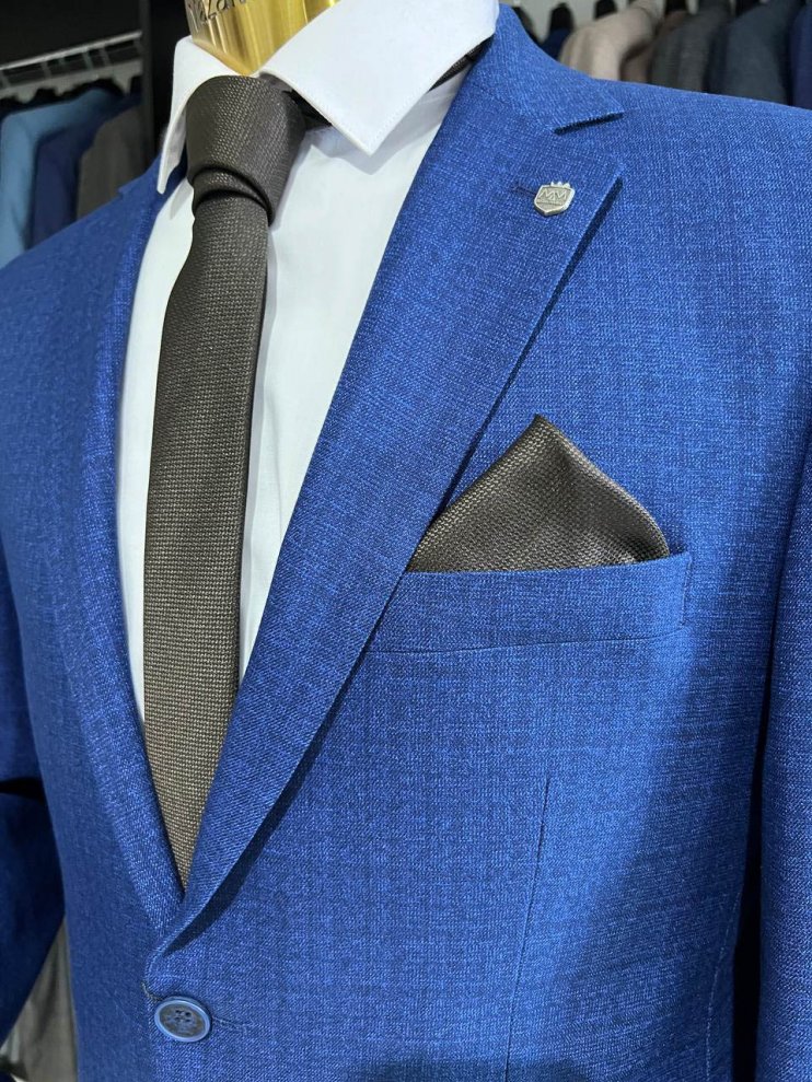 Костюм MAZALTOVMAN 2-ка Синий в микроклетк