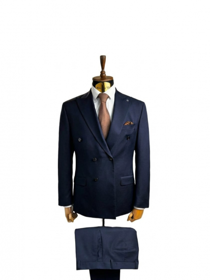 Костюм MAZALTOVMAN 2-ка Premium Синий двубортный