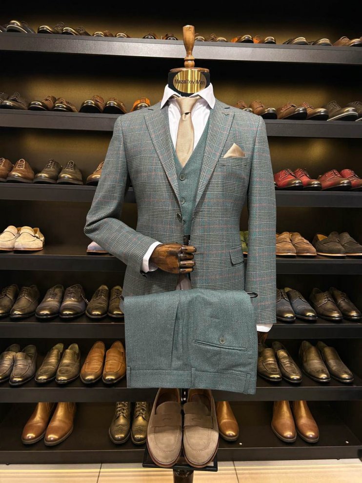 Костюм MAN 3-ка Зеленый в клетку