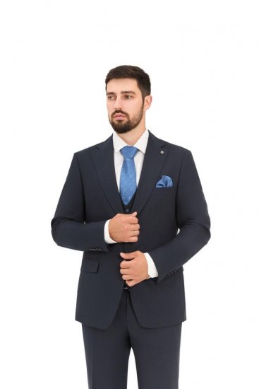 Костюм MAZALTOVMAN 3-ка Premium Синий фактурный