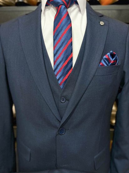 Костюм MAZALTOVMAN 3-ка Синий фактурный