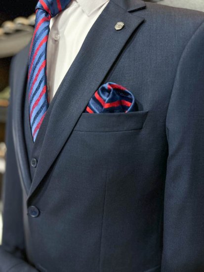 Костюм MAZALTOVMAN 3-ка Синий фактурный